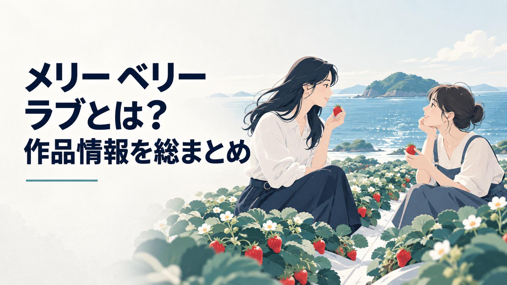海に囲まれた茶呂島のイチゴ畑で向き合うイ・ユビンと白浜夏凛