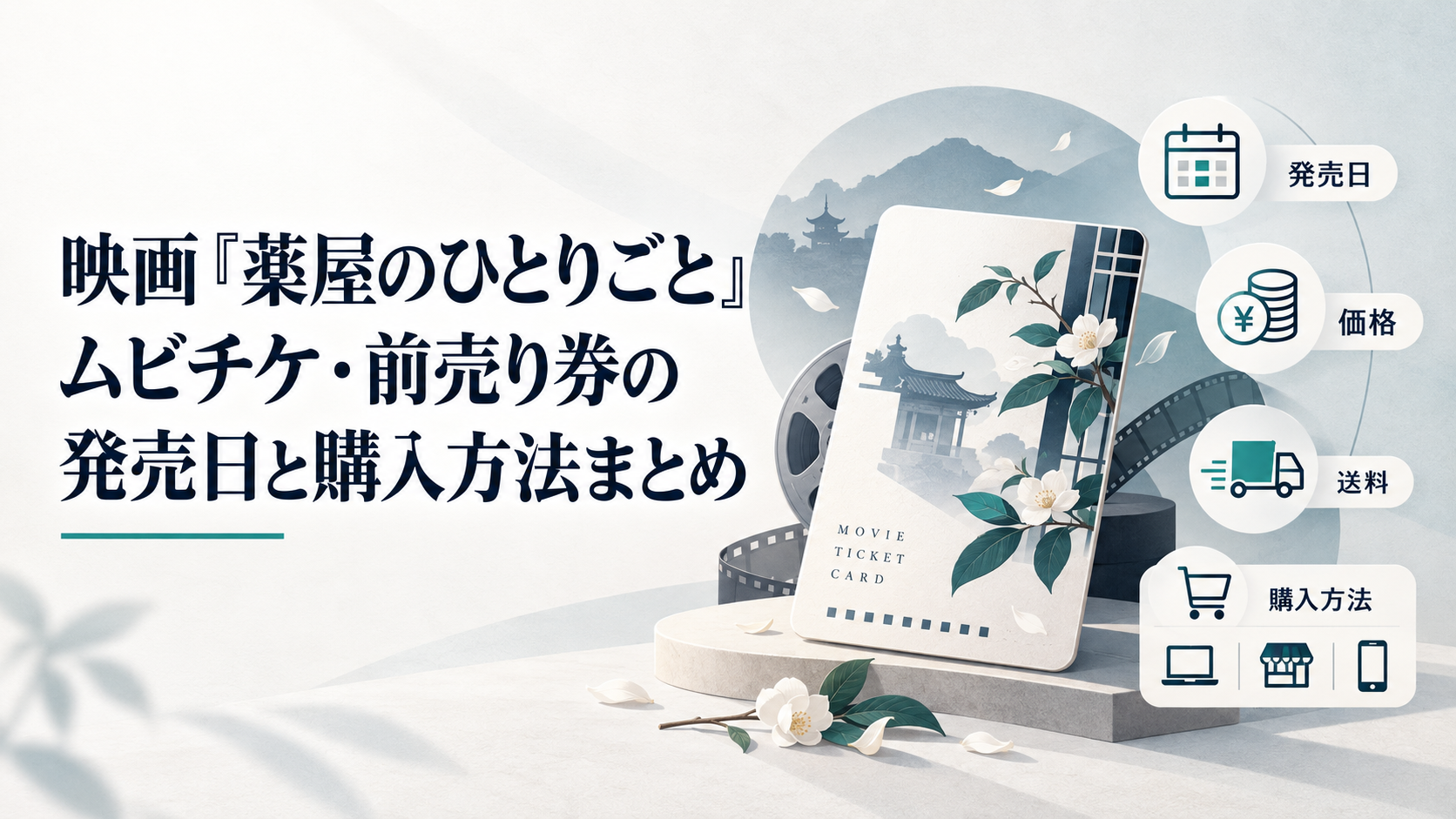 劇場版「薬屋のひとりごと」のムビチケカードと価格・送料・購入先を並べた案内